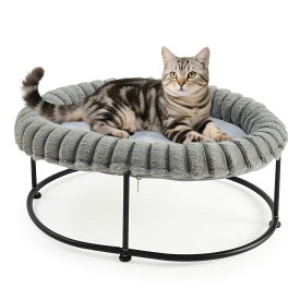 GUUSII HOME ねこベッド 猫ベッド 自立式 猫 犬 ネコ 猫寝床 クッション 猫 べっど ネコ ホーム cat ソファ ペットマッド 犬用ペットベッド 組立簡単 洗える 通気性 ふわふわ 四季兼用 取り外し可能 両面使用(グレー)