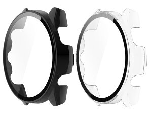 SHEAWA for Garmin�K�[�~�� Forerunner 165 �P�[�X �J�o�[ 2�Z�b�g PC+�����K���X�t�B���� 9H�d�x �݊��i Forerunner 165 Music �S�ʕی� ��̌^�ی�P�[�X �ی�J�o�[ �ϏՌ� �A�N�Z�T���[ (�u���b�N+����)