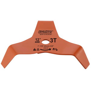 SHUZIYU 草刈り機 3枚刃, 305mm 厚さ4mm