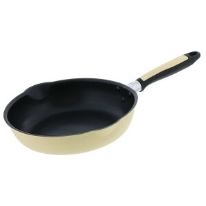 ベストコ フライパン 26cm クリーム 軽わざパン ふっ素樹脂加工 IH ガス火 オール熱源対応 両口 NQ-0096 カリーノ