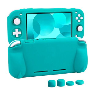 switch liteカバー スイッチライト ケース シリコン素材 ソフトカバー 柔らかい 一体式 全面保護 耐衝撃 特殊ハンドル 薄型軽量 快適な手触り 着脱簡単 防水防塵 スタンド機能 スティックカバ