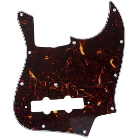 Musiclily Pro 11穴 ジャズベースピックガード日本製4弦Fender Japan Jazz Bass用、4Pべっ甲