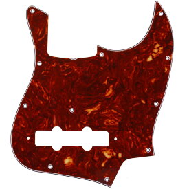 Musiclily Pro 11穴 ジャズベースピックガード日本製4弦Fender Japan Jazz Bass用、4P茶べっ甲