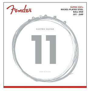 Fender GLM^[ Super 250 Guitar Strings, Nickel Plated Steel, Ball End, 250M .011-.049 ~fBA