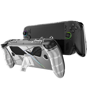For ROG Xbox Ally/Ally X �ی�P�[�X �X�^���h�t�� TPU+PC Mosasa �L�Y�h�~ �ϋv�� �ϏՌ� �m���X���b�v ���S�ی�J�o�[ ����~�� ���h�~ ���[�Ǝ����^�тɕ֗� �i�N���A�j