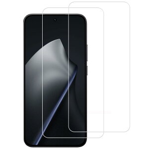 KPNS ���{�f�ސ� Xiaomi 15T/15T Pro �p �����ߗ� �K���X�t�B���� �����K���X �J�o�[ �ȒP�\��t�� �ی�t�B�����y2���Z�b�g�z