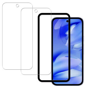 KPNS ���{�f�ސ� Google Pixel 9a �p �K���X�t�B�����y2���Z�b�g�z�K�C�h�g�t�� �����K���X �K���X�t�B���� �ی�t�B����