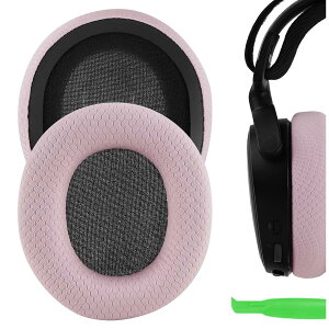 Geekria �C���[�p�b�h Nova �݊��� �p�b�h �X�e�B�[���V���[�Y SteelSeries Arctis 1/ 3/ 5/ 7/ 7+/ 7P/ 7P+/ 7X/ 7X+/ 9/ 9X/ Pro/Prime �w�b�h�z���ɑΉ� �p�b�h �C���[/�C���[�J�b�v (���b�V���t�@�u���b�N/�s���N)