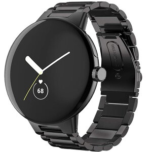 Lamshaw �o���h �Ή� Google Pixel Watch, �X�e�����X ���^�� �x���g �����o���h �Ή� Google Pixel Watch/pixel watch 2�X�}�[�g�E�H�b�` (��)