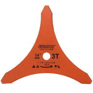SHUZIYU 草刈り機 3枚刃, 355mm 厚さ4mm