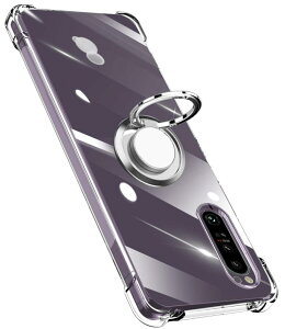 Xperia 1 IV P[X O NA TPU VR Ot ^ SO-51C Jo[ SOG06 P[X yʃVR ϏՌ wh~ 360] ԍڃz_[Ή ̌^ lC gуJo[ (NA)