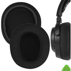 Geekria �C���[�p�b�h Comfort �݊��� �p�b�h �X�e�B�[���V���[�Y SteelSeries Arctis Nova Pro Wireless, Nova Elite �w�b�h�z���ɑΉ� �p�b�h �C���[/�C���[�J�b�v (���b�V���t�@�u���b�N/��)