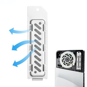 JOYJOM PS5スリムSSDヒートシンクカバー、PS5 SlimとPro M.2 SSD拡張スロットの放熱ソリューション、PS5 SlimとPro SSDヒートシンクに適合、冷却と防塵、アルミニウム、シルバー