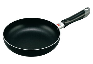 カクセー ミニ フライパン 18cm ガス火専用 ふっ素樹脂加工 焦げつきにくく お手入れしやすい Kuronic クロニック KN-01 ブラック