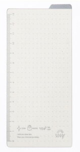 いろは出版 下敷き SUNNY LIGHT NOTEBOOK用 【gray】A6 A6変形 ドット方眼 グレー 無地 日本製 LSLX-01