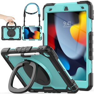 SEYMAC stock iPad�P�[�X ��9/8/7���� �����O�n���h���ϏՌ��P�[�X 10.2�C���`��p �y�����[ �V�����_�[�X�g���b�v �t�B�����t���t���[���i���C�g�u���[+�u���b�N�j
