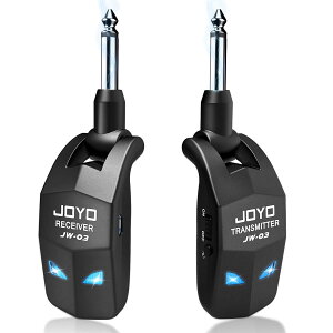 JOYO �M�^�[���C�����X�V�X�e�� 2.4GHz ���C�����X�V�[���h �[�d�� ����M�@ 4 �`�����l�� 6.35mm �v���O 20M 8 ���ԘA�� �M�^�[/�x�[�X�p (JW-03 �u���b�N)
