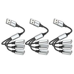 MOGOOD USB 3-in-1USBXvb^ USBd 1IX3XUSB 2.0A_v^ USBgP[u USB}`|[g[d/f[^]/m[gp\R/Mac(3pbP[W)