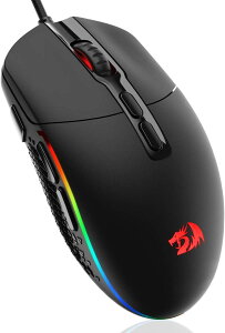 Redragon M719 �L���}�E�X �Q�[�~���O�}�E�X �É� �y�� 134g 10000DPI 5�iDPI�ؑ� 8�v���O���}�u���{�^�� �}�N���Ή� �A�˃{�^������ FPS�EMOBA�Q�[������ PC/Windows/Mac�Ή� (�u���b�N)