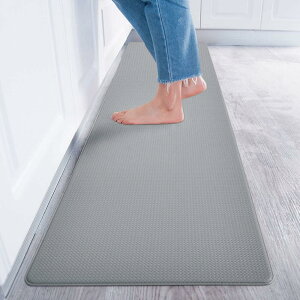 Baibu Home �L�b�`���}�b�g 60×240cm PVC ����8mm ���󂢂炸 �ᔽ���N�b�V���� ����Ȃ� �䏊 �}�b�g �h�� �@���� �O���[