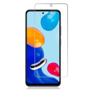 FOR Xiaomi Redmi Note 11 �p�̃K���X�t�B���� for Xiaomi Redmi Note 11S �p�̉t���ی�t�B���� �����K���X�t�B���� ���{���f�ވ��Ɏq�� �̓��ߐ��D 2.5D ���E���h�G�b�W���H �ɏ�̃^�b�`�� 0.33mm���� �d�x