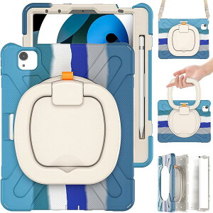 PboyiqiS for iPad Air 11 2025(M3)/2024(M2) �P�[�X,Air 5/Air 4/Pro 11�J�o�[,�ϏՌ� ��� 360�x��]�X�^���h �n���h���t�� ���F ���킢�� �A�C�p�b�h 11/10.9�C���` �P�[�X �y���V�����[ ������t�� ���|�� �΂�