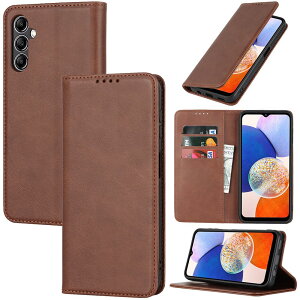 �Ή� Galaxy a14 5g �P�[�X �蒠�^ �X�}�z�P�[�X �T���X�� �M�����N�V�[a14 �J�o�[ �蒠�^ �J�[�h�X���b�g�A�L�b�N�X�^���h ���U�[(�_�[�N�u���E��)