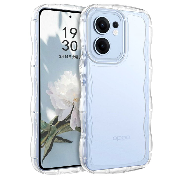 楽天市場】BENTOBEN OPPO Reno 13A ケース クリア 波型 うねうね 