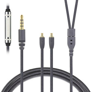 3APLUS HBC13 ���P�[�u�� CKS1100 �C���z���P�[�u�� A2DC �}�C�N�t�� 3.5mm�ڑ� ATH�p 4�c �����xOFC�⃁�b�L CKR100iS/CKS1100/CKS1100iS/ATH-CM2000Ti/ATH-CK2000Ti�ȂǂɓK�� 3.5mm�}�C�N �X�g���[�g�^ 120cm