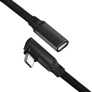 USB type C �����P�[�u�� (3m, �u���b�N) L���^ LpoieJun USB 3.1 Gen2 (10Gbps) �����f�[�^�ʐM/ 4K@60Hz�f���o��/100W PD�}���[�d USB C �^�C�vc �����R�[�h �f�X�N�p�\�R��/�X�}�[�g�t�H��/���b�v/�^�u���b�g��
