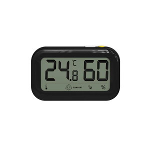 BOMATA デジタル温度計 湿度計 温度単位切替 コンフォートディスプレイ 高低温度メモリー黒KD60