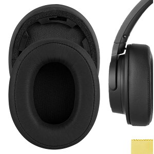 Geekria �C���[�p�b�h QuickFit �݊��� �p�b�h �I�[�f�B�I�e�N�j�J Audio-Technica ATH-SR50BT (Not Compatible with ATH-SR5BT) �w�b�h�z���ɑΉ� �p�b�h �C���[/�C���[�J�b�v (�v���e�C�����U�[/�u���b�N)
