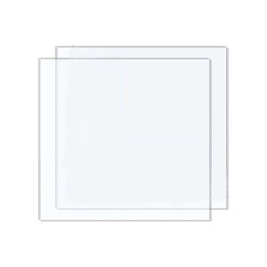 DARENYI 厚さ2.5mm 透明アクリル板 2枚 300 x 300mm 高透明アクリルボード プラスチック板 保護フィルム付き 絵画、DIY装飾、教育などに適しています