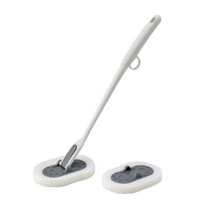 ダイヤ (Daiya) お風呂掃除 ブラシ フランドリー Flaundry 握りやすいバスクリーナー 風呂掃除 スポンジ 浴室 浴槽 指掛け バスクリーナー 楽に洗える 抗菌 防カビ 交換スポンジ 180°動く ソフト