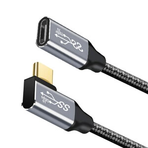 USB Type C �����P�[�u�� L�� 1.5M �^�C�vC �����R�[�h USB3.2 Gen2(10Gbps) 100W PD�}���[�d 4K60Hz�f���o�� �i�C�����҂� MacBook�AiPad�ADell XPS�AXperia�AGalaxy�APixel��USB C�@��Ή�