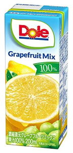 DOLeグレープフルーツミックス100%LL 200ml×18本 ボトル