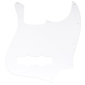 Musiclily 10 穴 JBジャズベースピックガードFender USA/Mexico製Standard Jazz Bass用、1Pホワイト