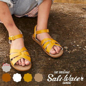 ＼マラソンP3倍!／ソルトウォーター 【オリジナル】 サンダル SALT WATER SANDALS Oliginal キッズ ベビー 赤ちゃん レディース ベビー レザー 本革 海 プール 夏 水遊び アメリカ ウォッシャブル マジックテープ ベルクロ バックル仕様