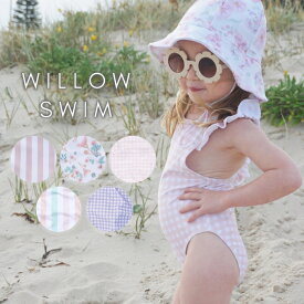 ウィロースイム ベビー 水着 WILLOW SWIM Gracie グレイシー スイムウェア 紫外線対策 SPF50+ 女の子 ベビー フリル 可愛い キッズ 花柄 ストライプ ピンク ブルー チェック フローラル