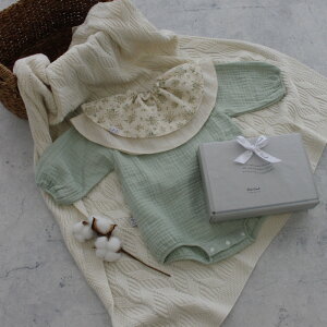 �yTriple Gauze Rompers�z�s�b�`�R�[���� | 3�d�K�[�[�����p�[�X �����p�[�X ���� �x�r�[�� �R�b�g��100�� �� �o�Y�j�� ���̎q �j�̎q �M�t�g �v���[���g �t �H 70cm 80cm ���ł��� ������� ���킢�� 