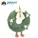 ジェリーキャット Gold Wreath Little リース クリスマス ぬいぐるみ ファーストトイ ギフト JELLYCAT 【日本正規品】 赤ちゃん ベビー 誕生日プレゼント プレゼント 出産祝い ギフト 男の子 女の子 jellycat A4GWRE