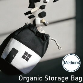 ＼P3倍!／ROCK & PEBBLE ストレージバッグ ミディアム House No.2 Organic Storage Bag Medium ロックアンドペブル 収納バッグ おもちゃ入れ キッズバッグ オーガニック コットン