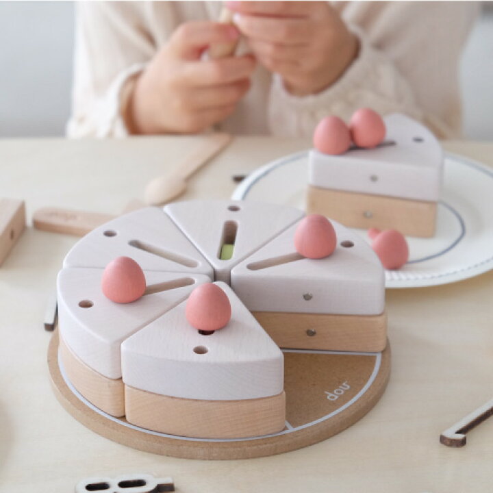 楽天市場 8 1限定 エントリーでポイント3倍 Dou 木のおもちゃ Make A Wish クリスマス 木製 ケーキ パズル 誕生日 記念日 男の子 女の子 プレゼント ギフト 木のケーキ ベビー 赤ちゃん 出産祝い ベビートイ 食育 おま ベビー キッズ Cheermomチアマム