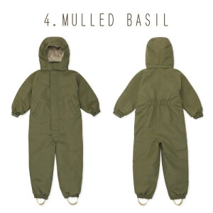 Konges Sloejd コンゲススロイド スノースーツ ジャンプスーツ カバーオール スノーウェア スキーウェア アウター 防寒着 雪遊び 軽量 フード サスペンダー フットループ ベビー 赤ちゃん キッ