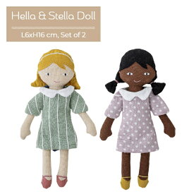 Bloomingville MINI 【Hella & Stella Doll】 ブルーミングヴィル ミニ ヘラ＆ステラ ドール ぬいぐるみ キッズ クリスマス プレゼント ギフト ごっこ遊び 子供部屋 インテリア 北欧 82051494