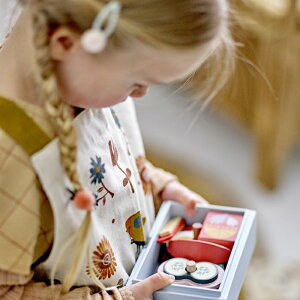 Bloomingville MINI yԂƒ Gvz u[~OB ~j Malia Apron ԕ g g IW Rbg j̎q ̎q kG f}[N V LbY