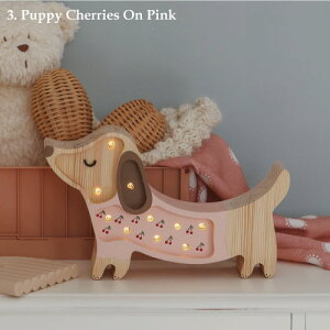 LittleLights [gCg] LEDv Puppy Lamp Cherries On Pink MiniiCgCg e[uCg xbhTChv Cg ₷݃Cg xr[Cg NX}