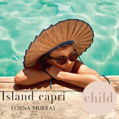 【Islandcapri -child-】LORNA MURRAY ローナマーレイ アイランドカプリ 帽子 ストローハット 折り畳み ハンドメイド |  ベビー＆キッズ Cheermomチアマム
