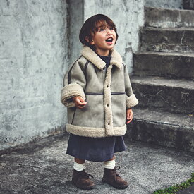 【アウター 】 マールマール MARLMARL alto アルト 男の子 女の子 1〜4歳 ベージュ グレー チャコール ムートングレージュ 上着 ベビー コート キッズ コート ボア ジャケット ヘリンボーン 合成皮革 フェイクムートン フードジャケット ベビー ユニセックス