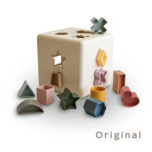 Mushie VG - Shape Sorting Box - y^͂߃pYz pY{bNX ͂߂ 킹 ̃pY `킹{bNX mߋ W o Go wg[jO S10ȏ a